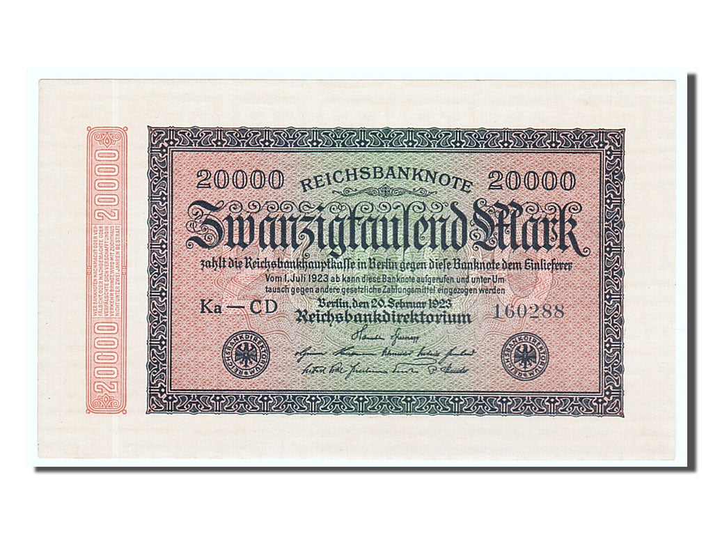 Billet, Allemagne, 20,000 Mark, 1923, 1923-02-20, NEUF