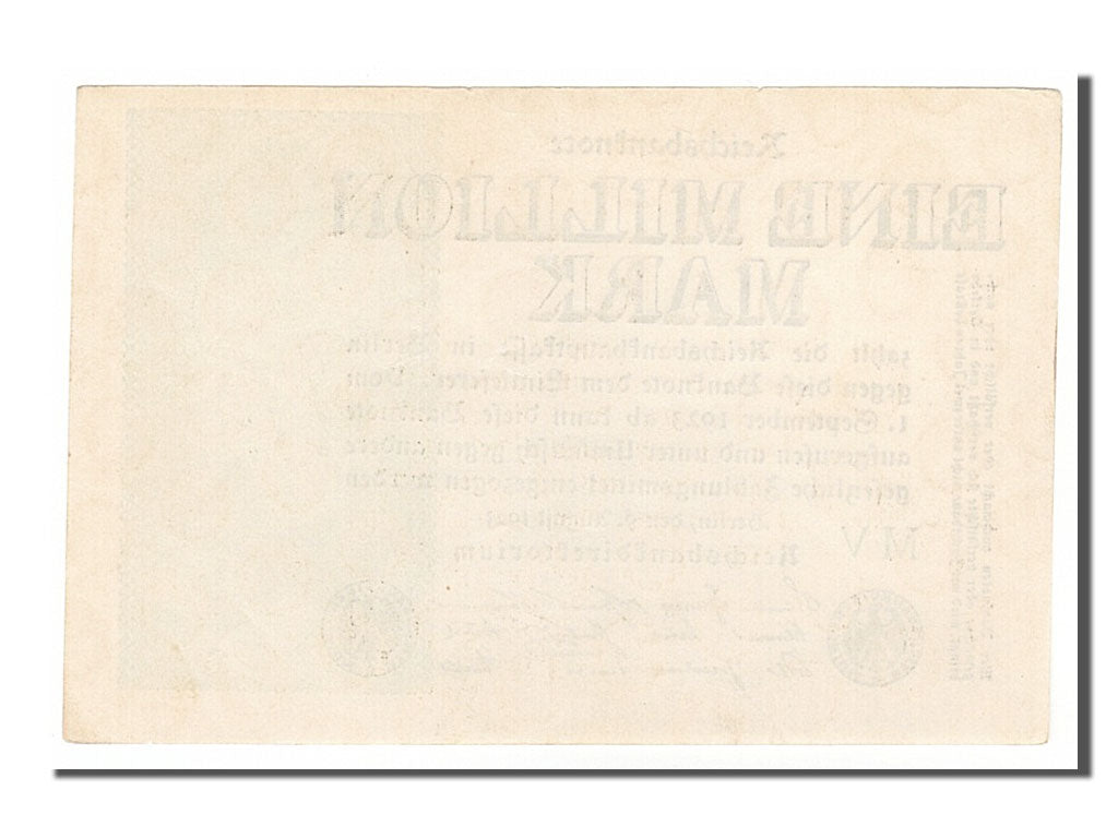 Banknote, Germany, 1 Million Mark, 1923, 1923-08-09, UNC(63)