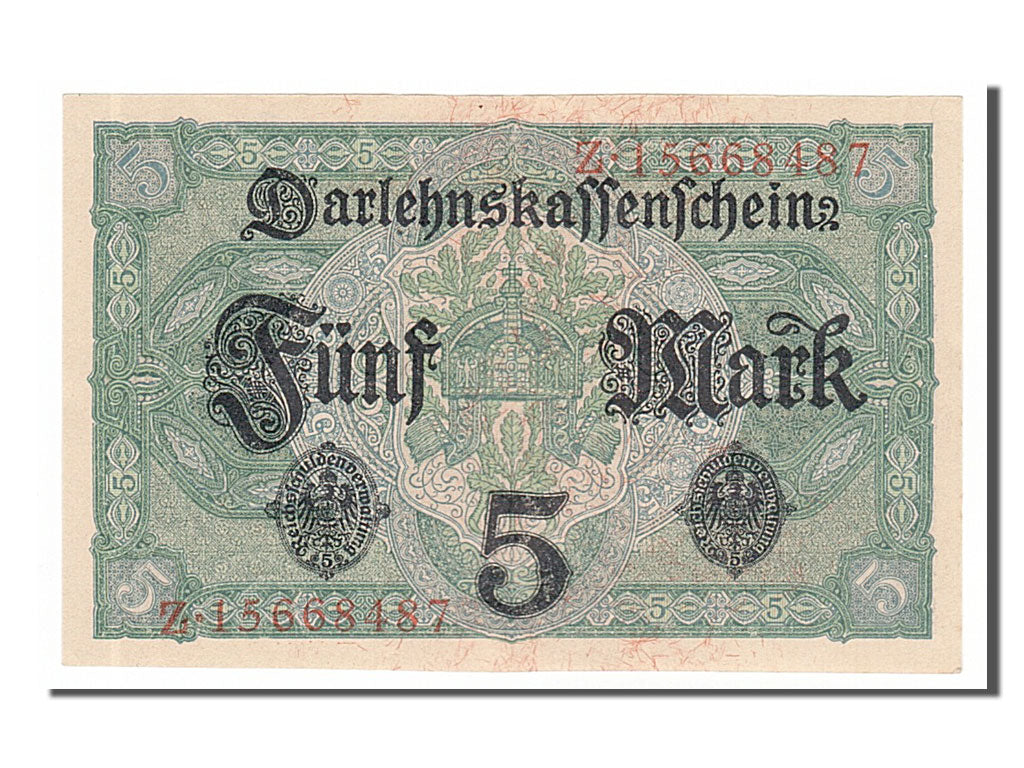 Banconote, Germania, 5 Mark, 1917, 1917-08-01, SPL