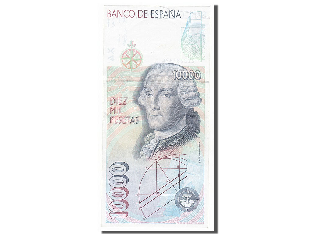 Banconote, Spagna, 10,000 Pesetas, 1992, 1992-10-12, SPL-
