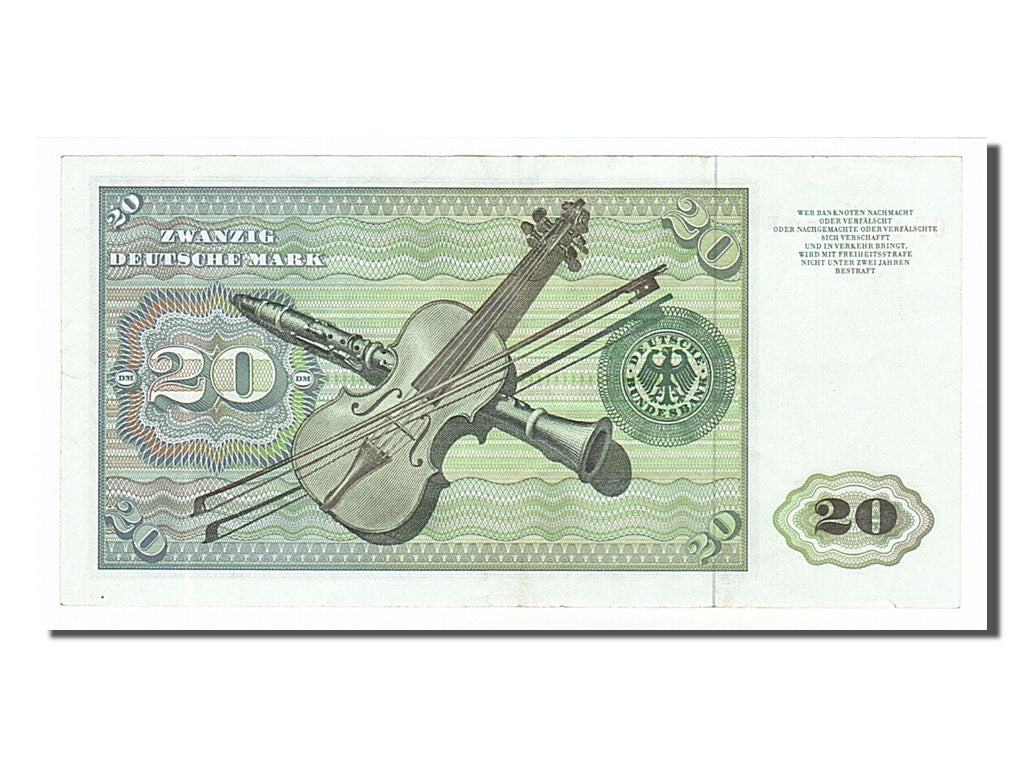 Banknote, GERMANY - FEDERAL REPUBLIC, 20 Deutsche Mark, 1970, 1970-01-02