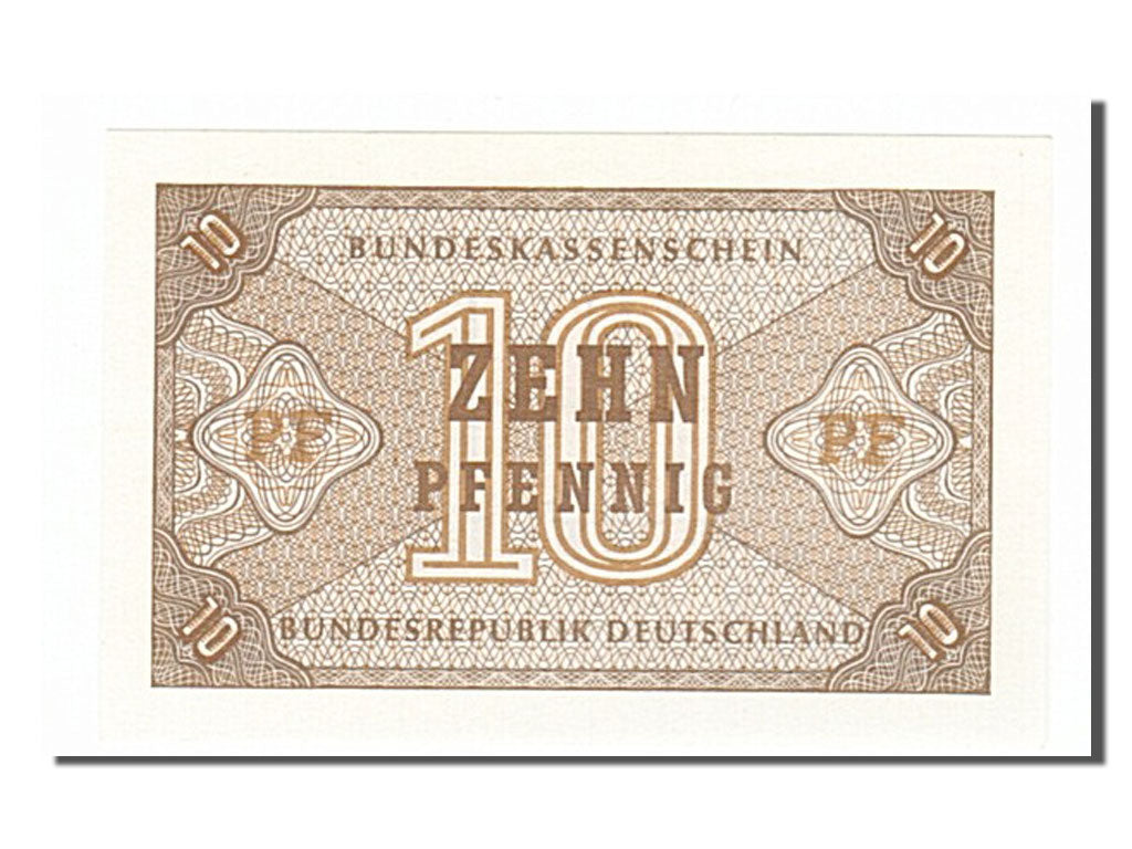 Banknote, GERMANY - FEDERAL REPUBLIC, 10 Pfennig, 1967, UNC(65-70)