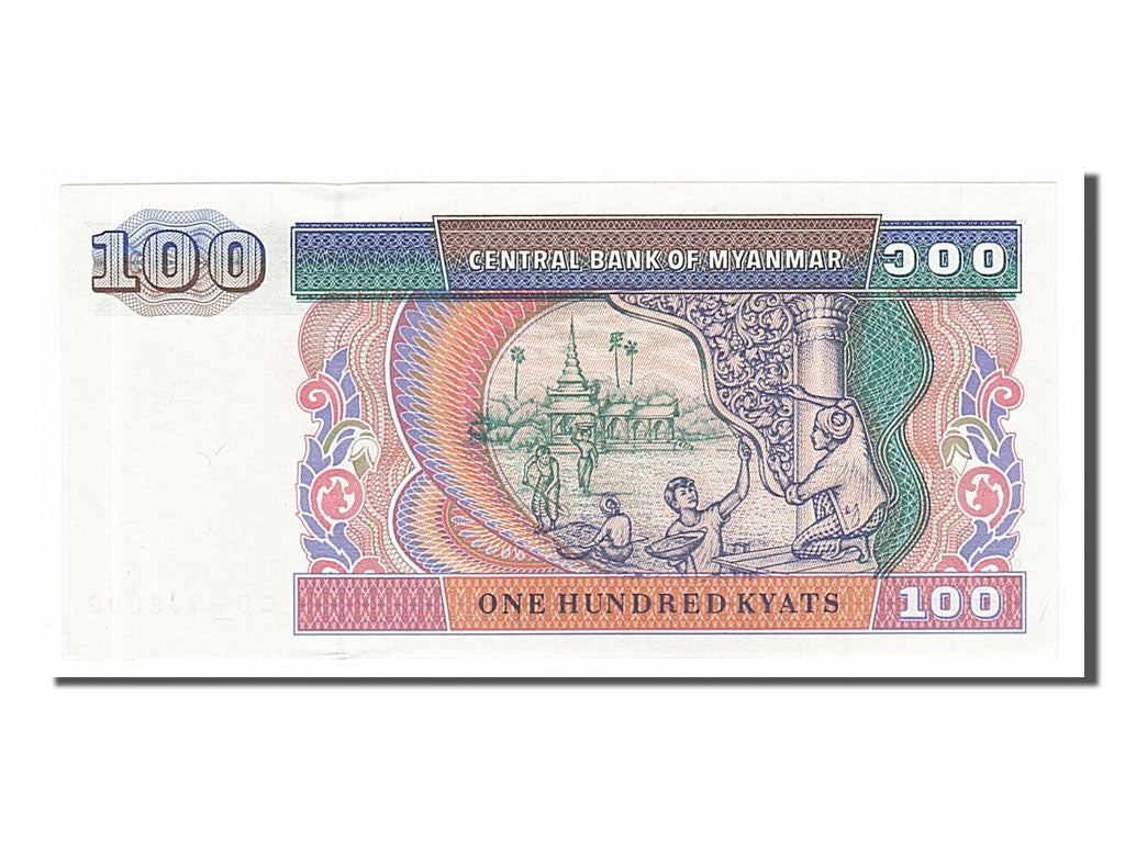 Billete, 100 Kyats, 1994, Myanmar, SC