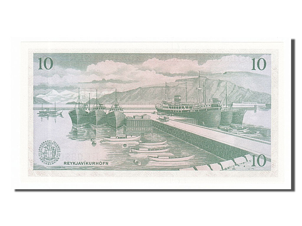 Banconote, Islanda, 10 Kronur, 1957, FDS