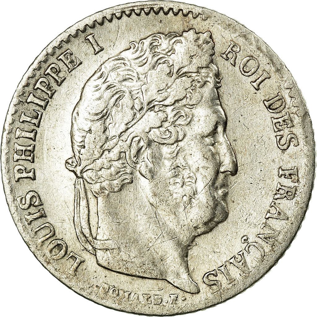 Coin, France, Louis-Philippe, 1/4 Franc, 1842, Paris, AU(50-53), Silver