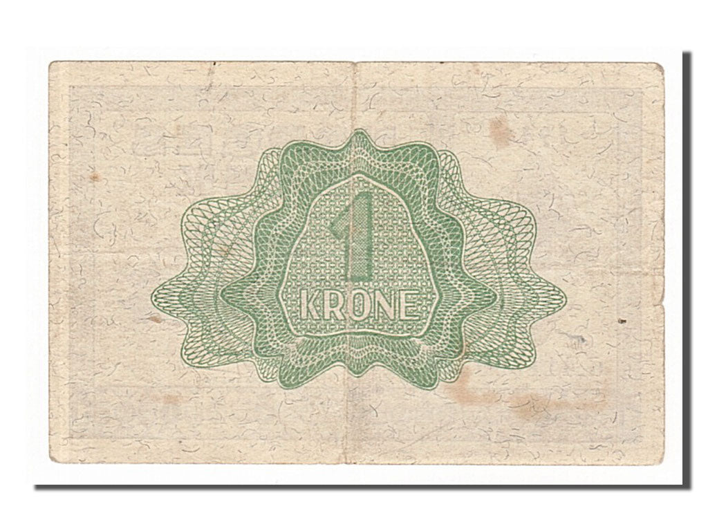 Banknot, Norwegia, 1 Krone, 1944, EF(40-45)