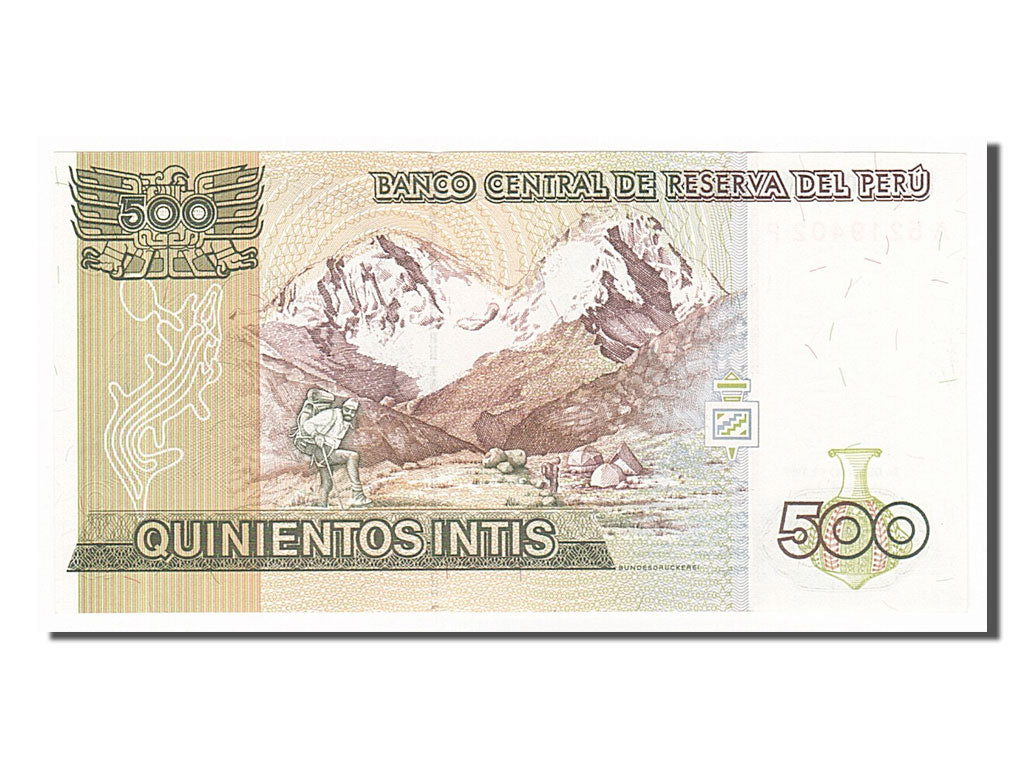Geldschein, Peru, 500 Intis, 1987, 1987-06-26, UNZ