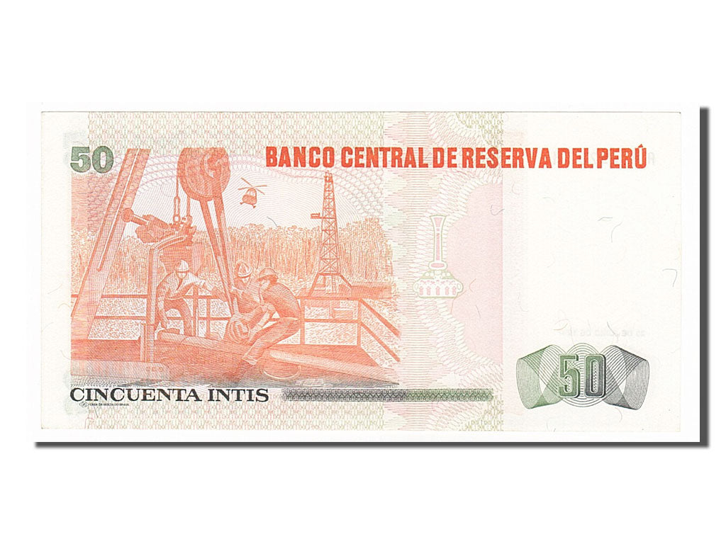 Banconote, Perù, 50 Intis, 1987, 1987-06-26, SPL