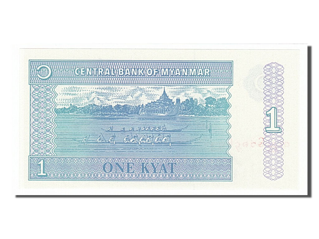 Banknote, Myanmar, 1 Kyat, 1996, UNC(65-70)