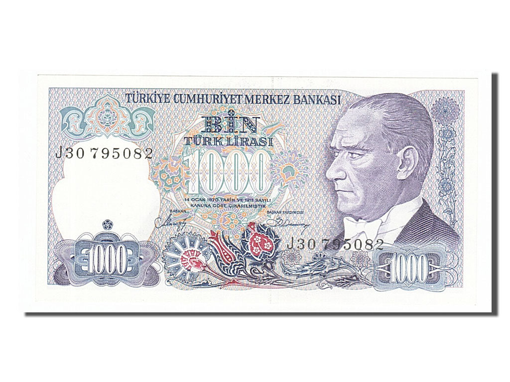 Geldschein, Türkei, 1000 Lira, 1986, UNZ