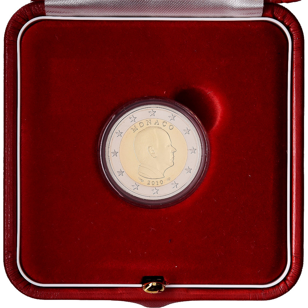 Monaco, Albert II, 2 Euro, PP, 2010, MDP, Bimetallic, STGL, KM:195