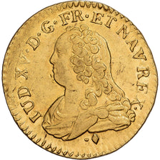 France, Louis XV, Louis d'or aux lunettes, 1726, Bayonne, Gold, EF(40-45)