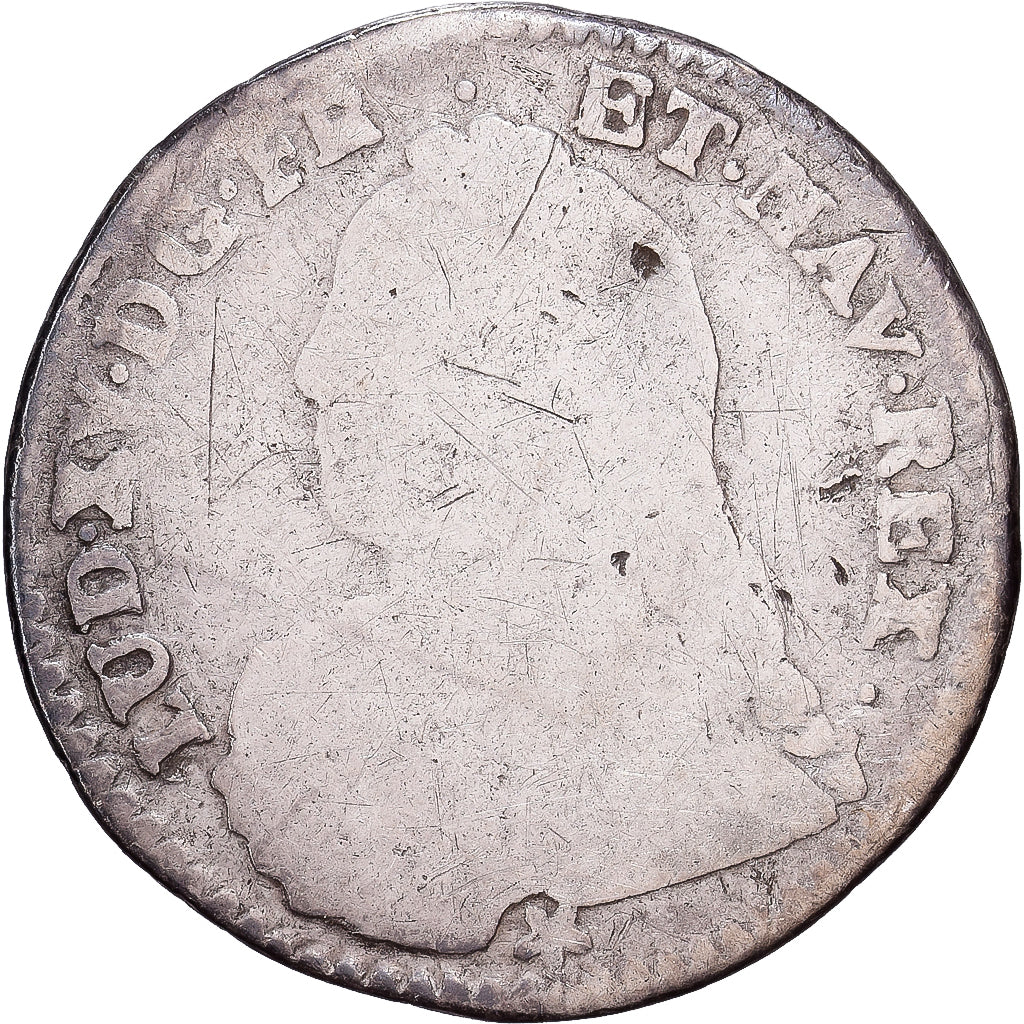 Frankrijk, Louis XV, 1/10 Écu aux branches d'olivier, 1728, Montpellier