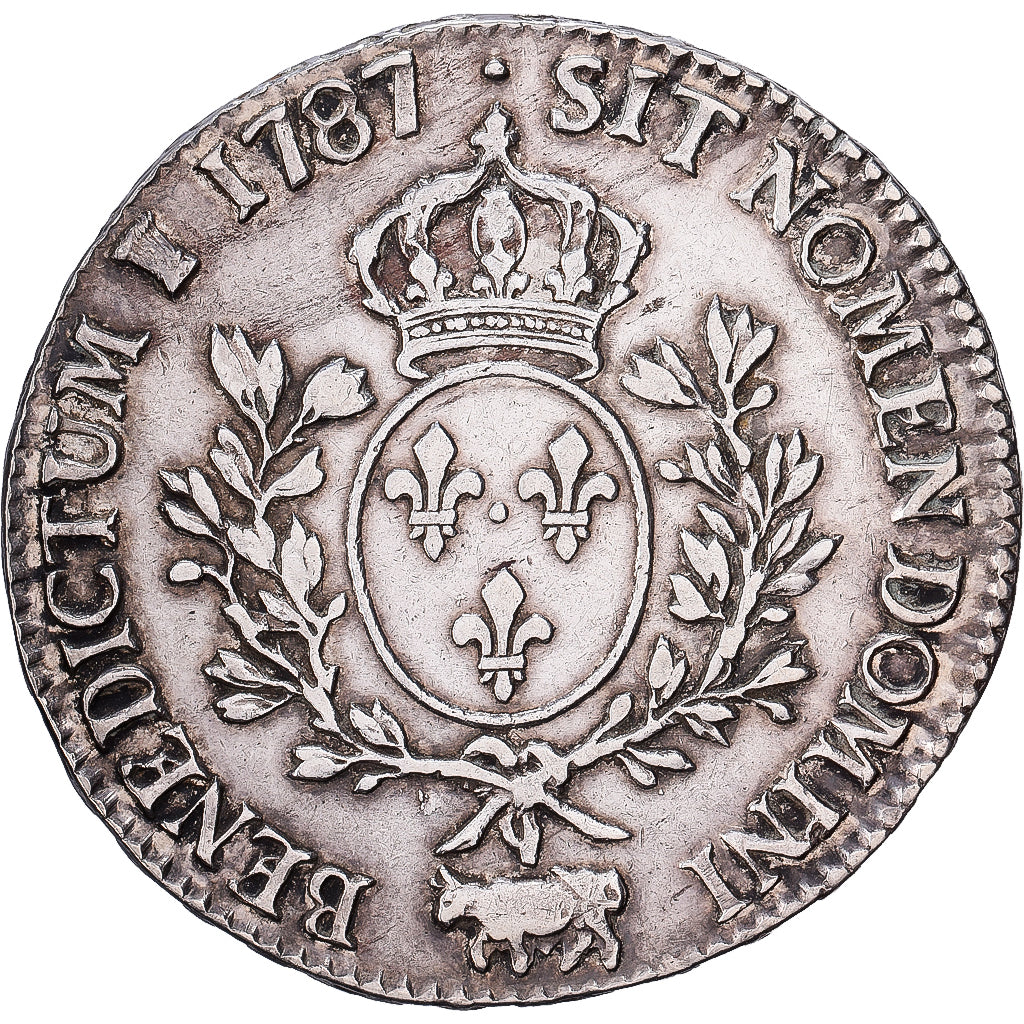 Frankreich, Louis XVI, Ecu aux branches d'olivier, 1787, Pau, Silber, SS