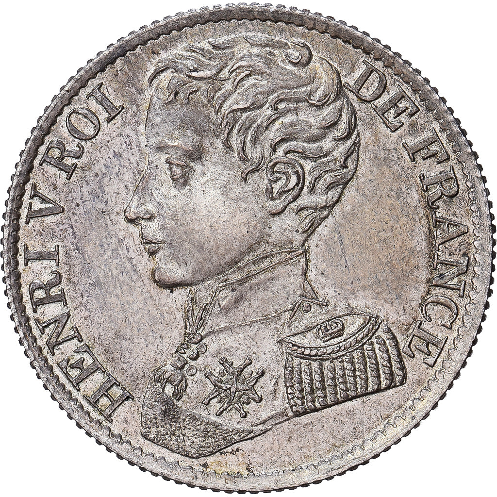 Francia, Henri V, 1 Franc, 1831, Paris, Plata, EBC, Gadoury:451