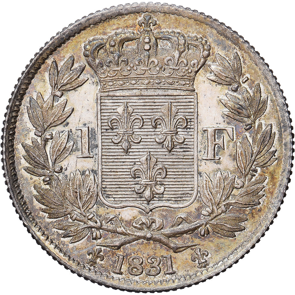Francia, Henri V, 1 Franc, 1831, Paris, Plata, EBC, Gadoury:451