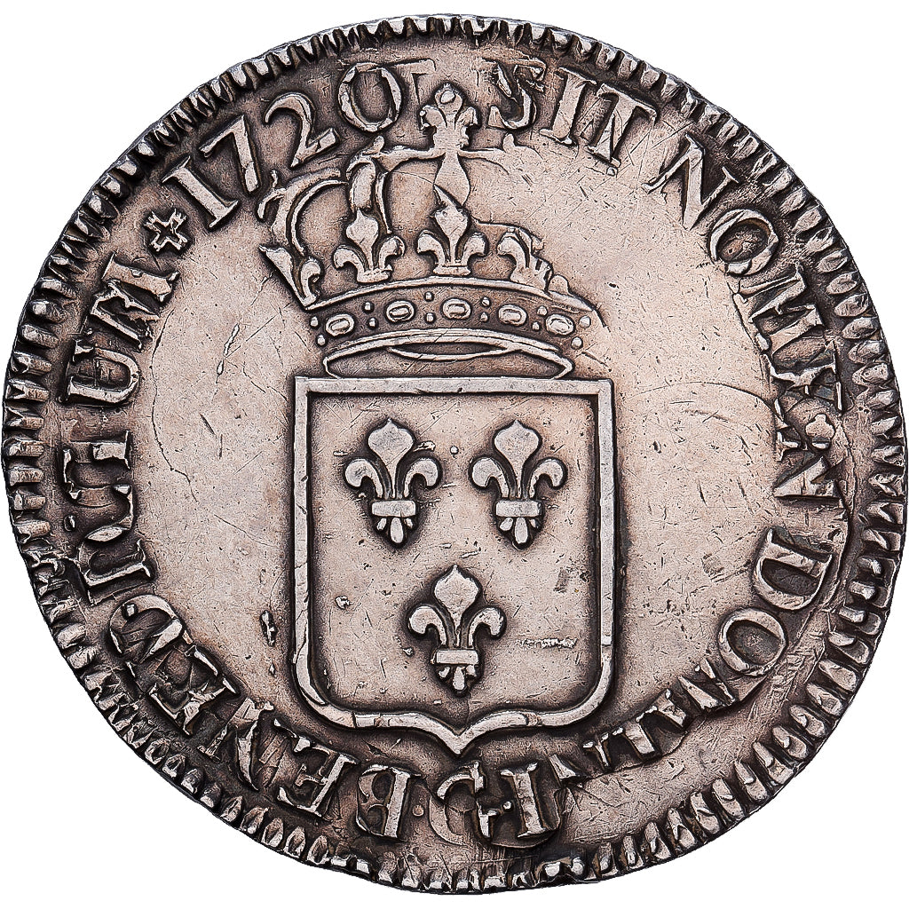 Frankreich, Louis XV, Écu de France, 1720, Poitiers, reformed, Silber, VZ