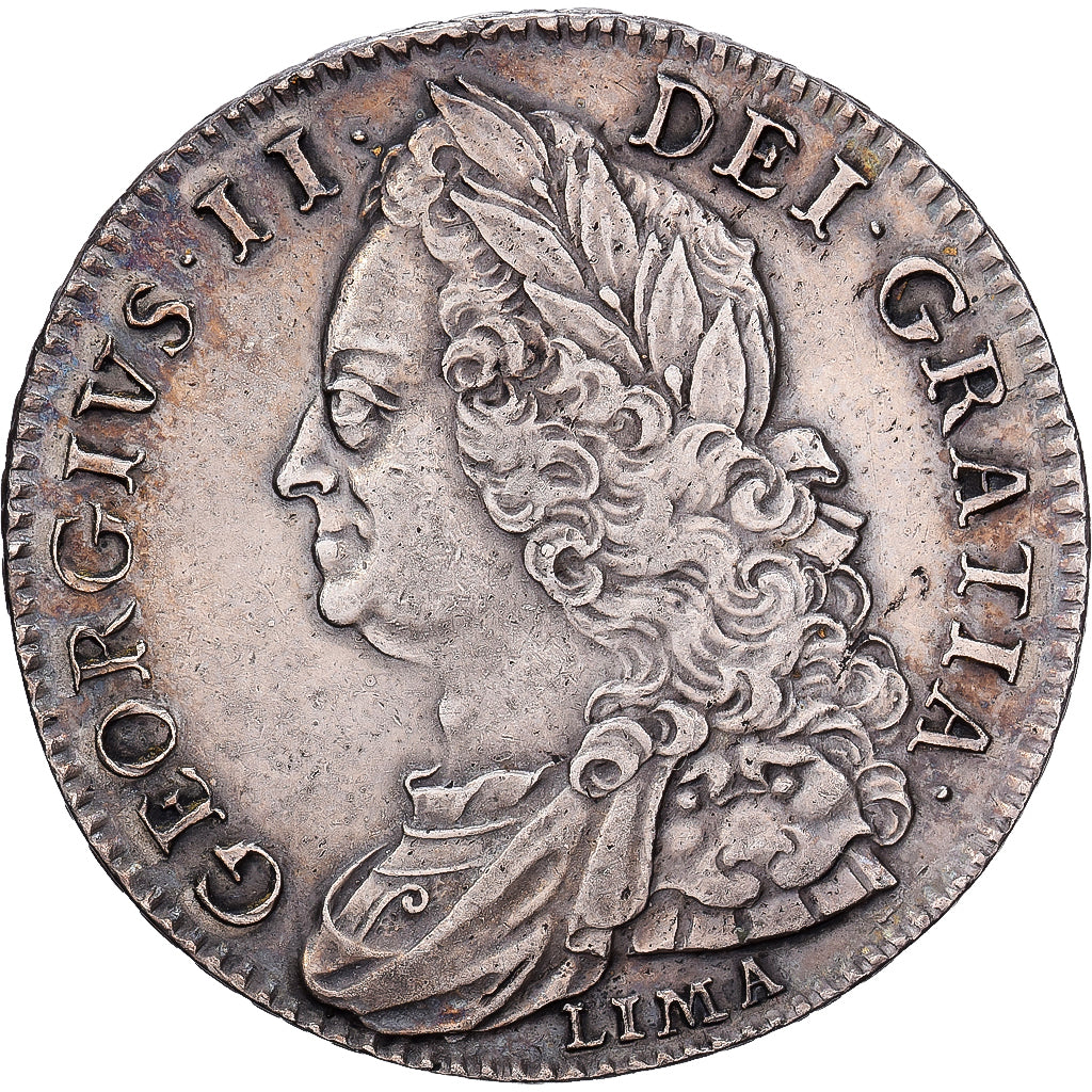 Großbritannien, George II, 1/2 Crown, 1746, London, Silber, SS, KM:584