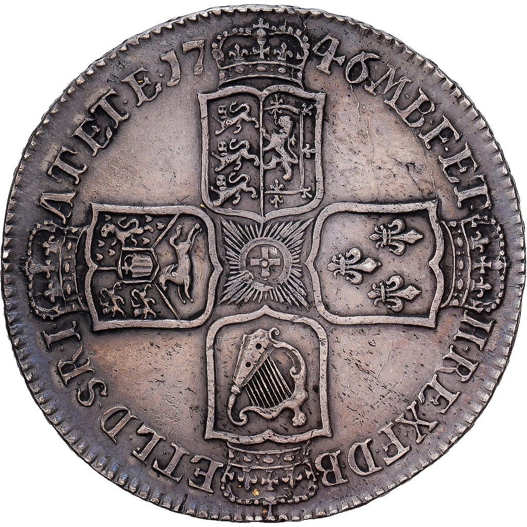 Großbritannien, George II, 1/2 Crown, 1746, London, Silber, SS, KM:584