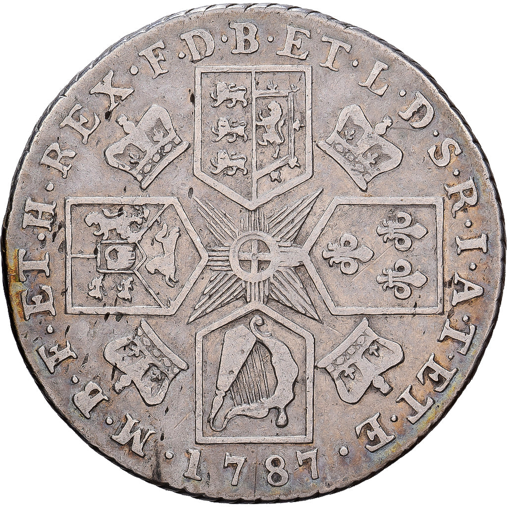 Großbritannien, George III, 1 Shilling, 1787, London, Silber, S+, KM:607