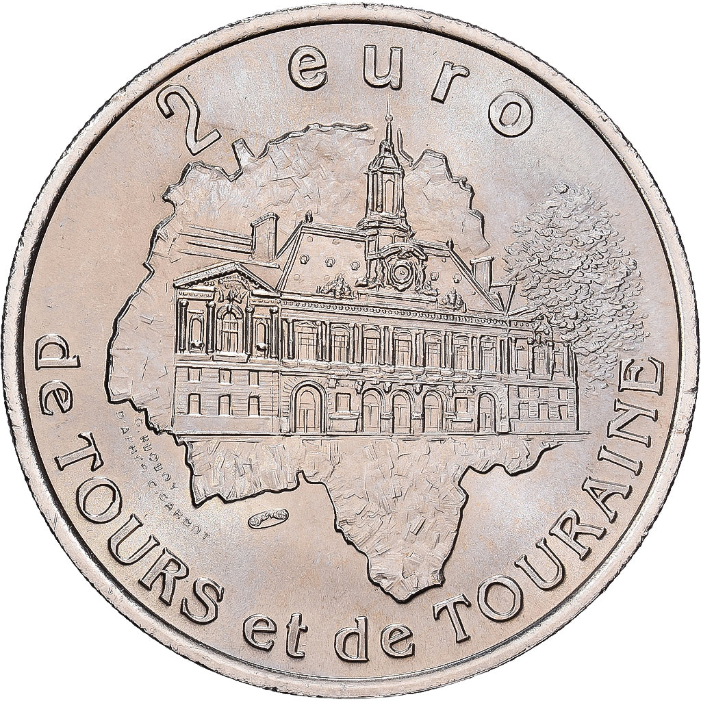 Frankrijk, 2 Euro, Tours et de Touraine - Chateau-Renault, 1997, MDP