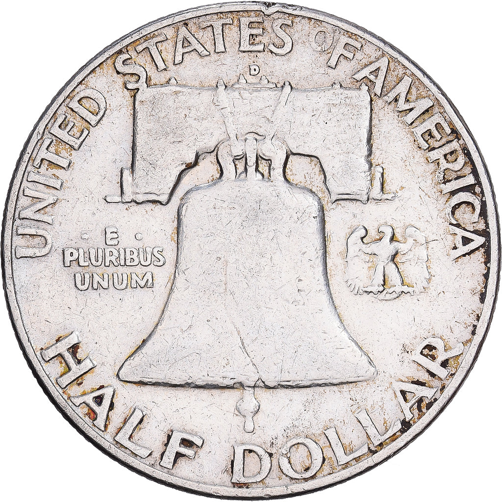 Verenigde Staten, Benjamin Franklin, 1/2 Dollar, 1952, Denver, Zilver, ZF
