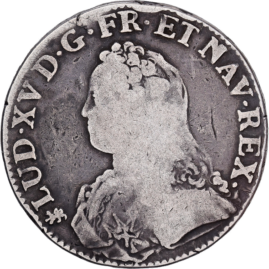 Frankreich, Louis XV, Ecu aux branches d'olivier, Nantes, Silber, S