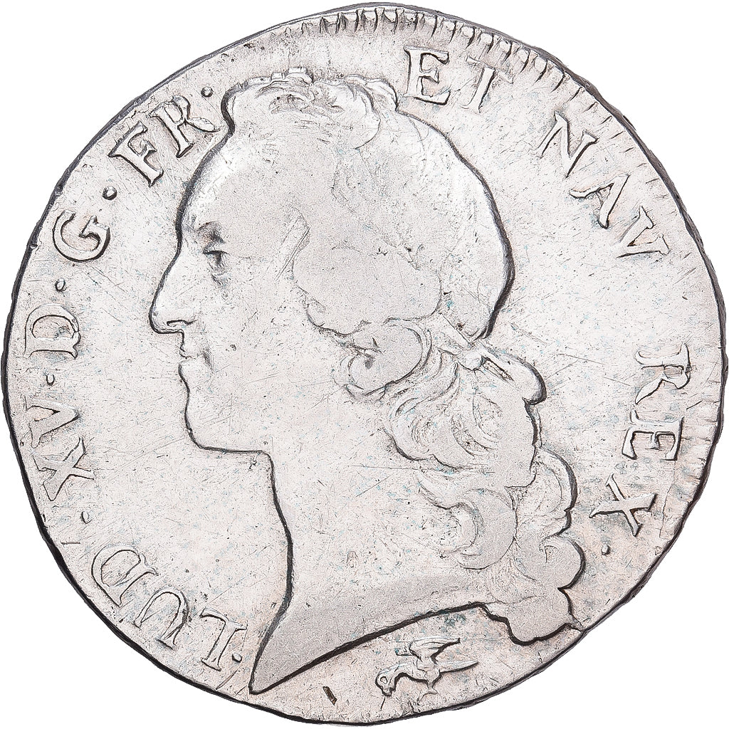 Frankreich, Louis XV, Écu au bandeau, 1766, Lyon, Silber, S+, Gadoury:322