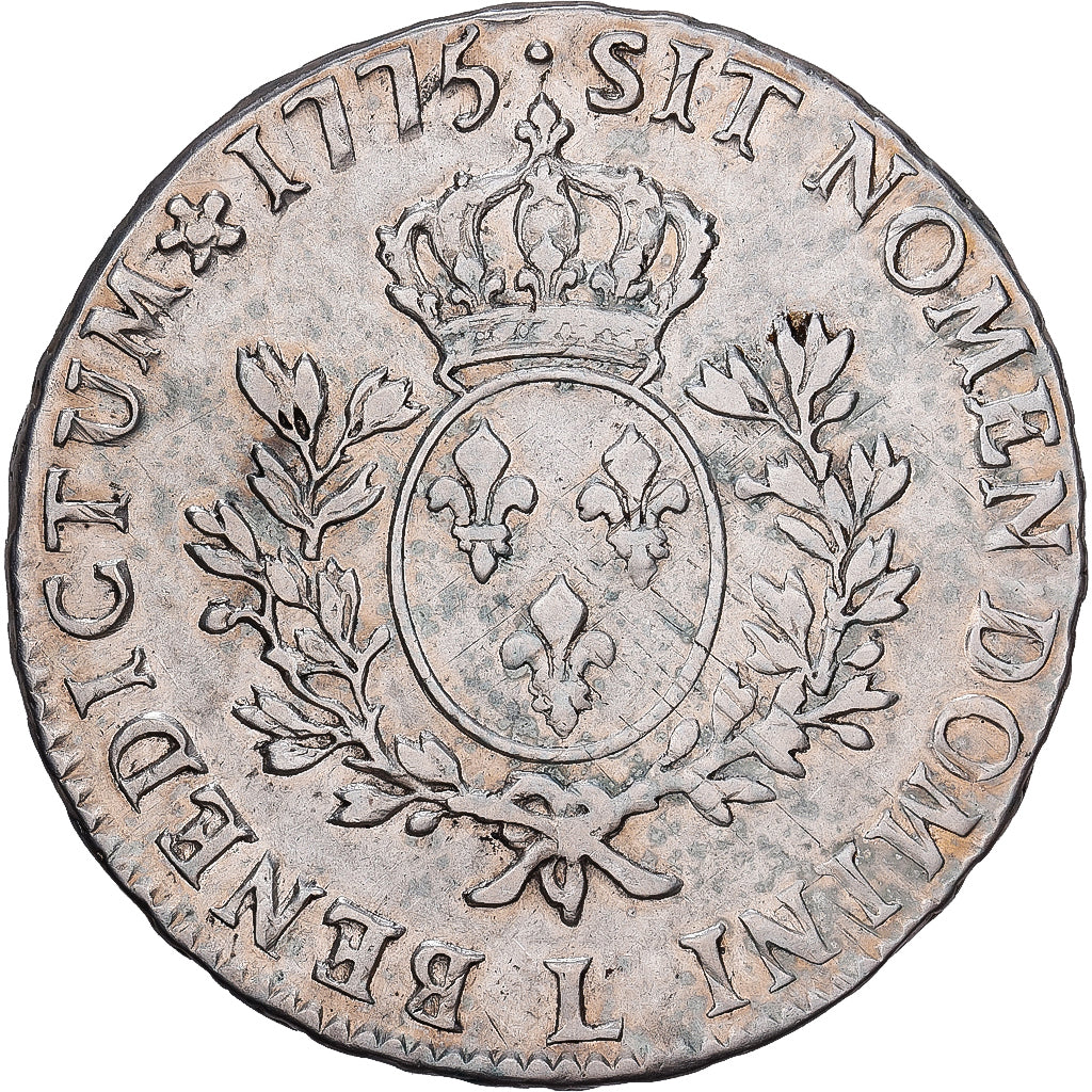 Frankreich, Louis XVI, Ecu aux branches d'olivier, 1775, Bayonne, Silber, SS