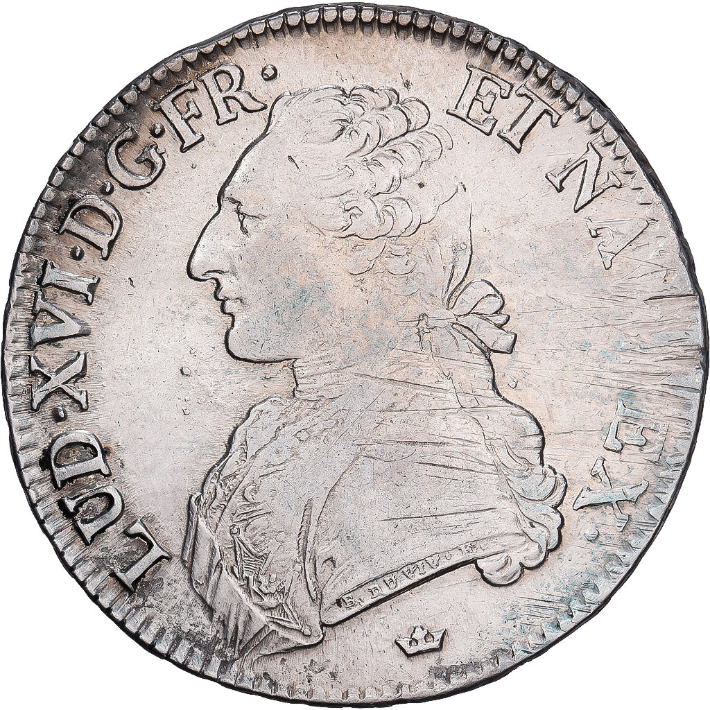 Frankrijk, Louis XVI, Ecu aux branches d'olivier, 1783, Toulouse, Zilver, ZF+