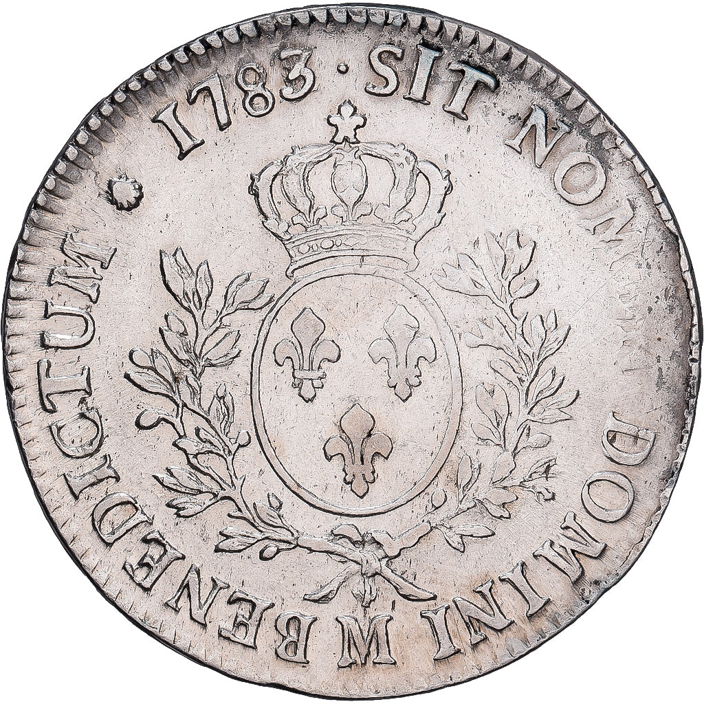 Frankrijk, Louis XVI, Ecu aux branches d'olivier, 1783, Toulouse, Zilver, ZF+