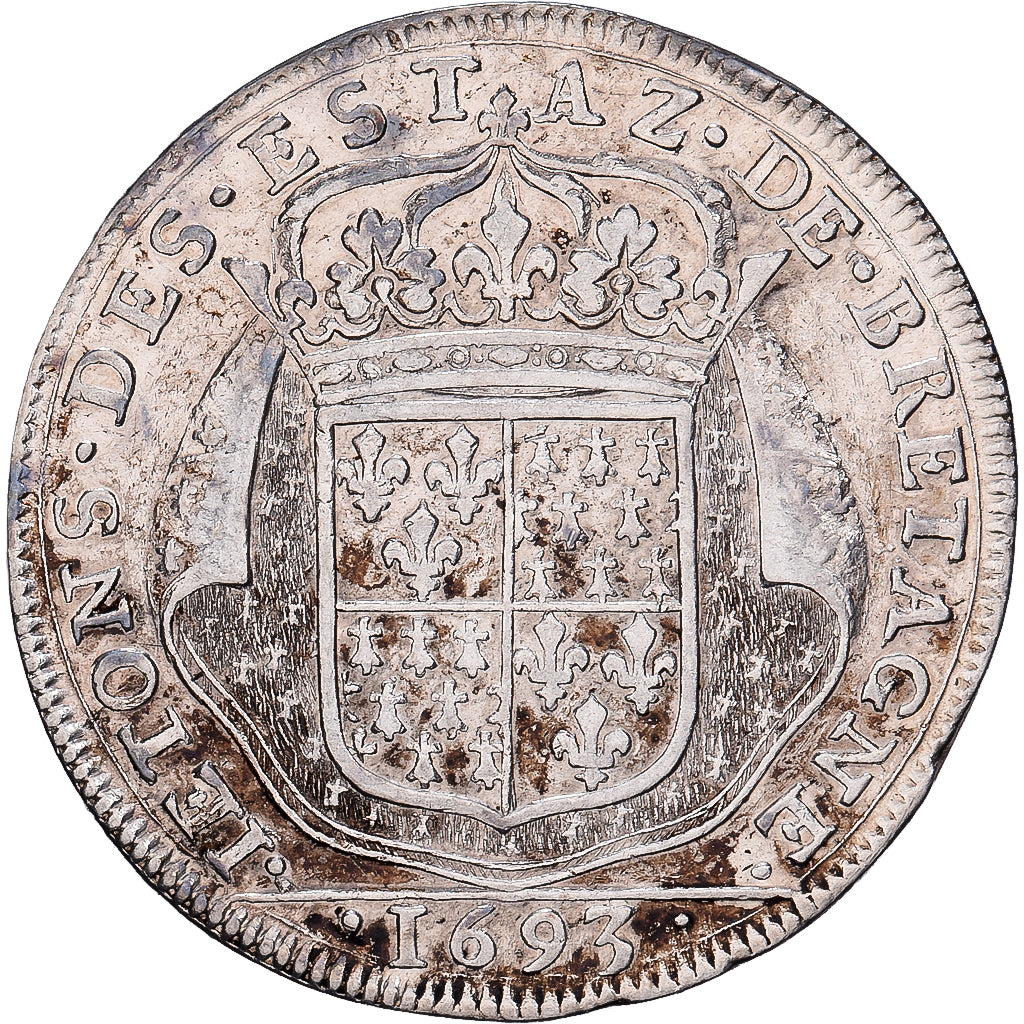 Francia, zeton, Etats de Bretagne, Plata, MBC, Feuardent:8724