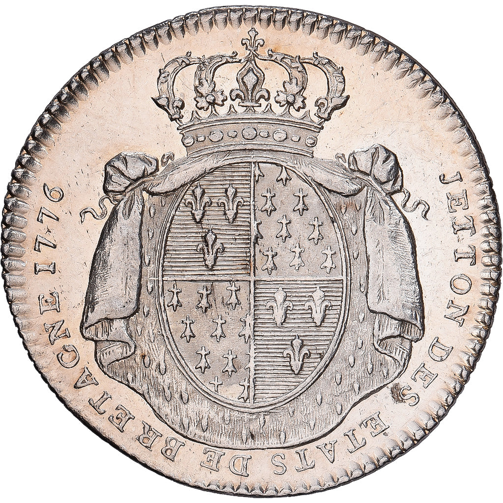 Frankreich, betaalpenning, Etats de Bretagne, 1776, Silber, VZ, Feuardent:8782