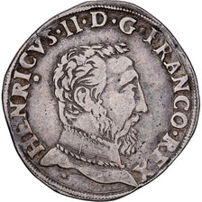 Francia, Henri II, Teston, 1553, Toulouse, Argento, BB, Gadoury:373D