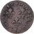 Frankrijk, Louis XIII, Double Tournois, 1642, Feurs, Koper, ZF, Gadoury:12