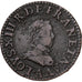 Frankrijk, Louis XIII, Double Tournois, 1615, Paris, Koper, ZF, Gadoury:5