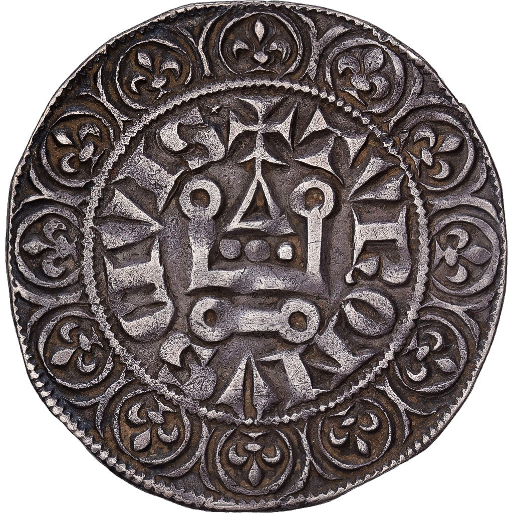 Frankrijk, Philippe IV, Gros Tournois, 1290-1295, Zilver, ZF+, Duplessy:214