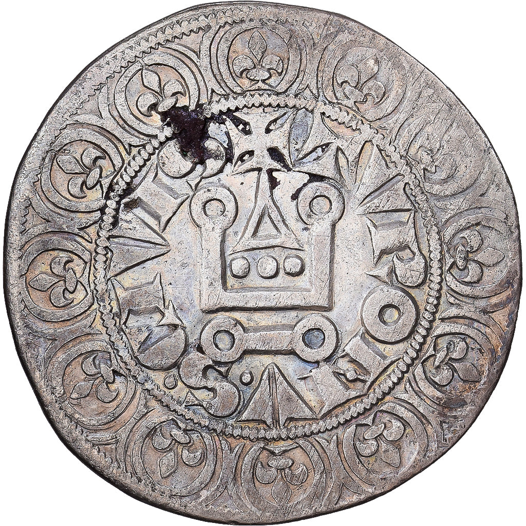 France, Louis IX, Gros Tournois, 1226-1270, Argent, TTB, Duplessy:190D