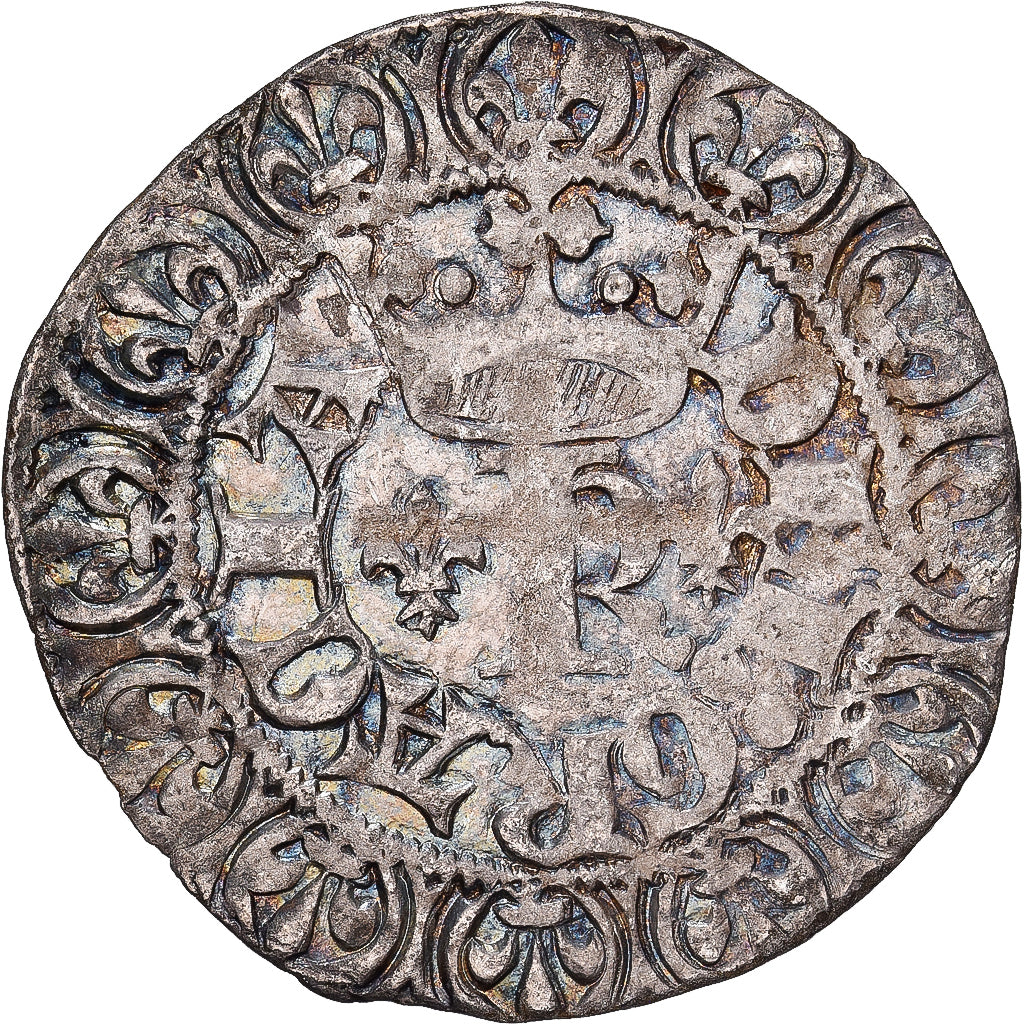 Frankreich, Charles V, Blanc au K, 1365, Billon, S+, Duplessy:363