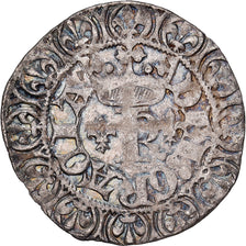 France, Charles V, Blanc au K, 1365, Billon, VF(30-35), Duplessy:363