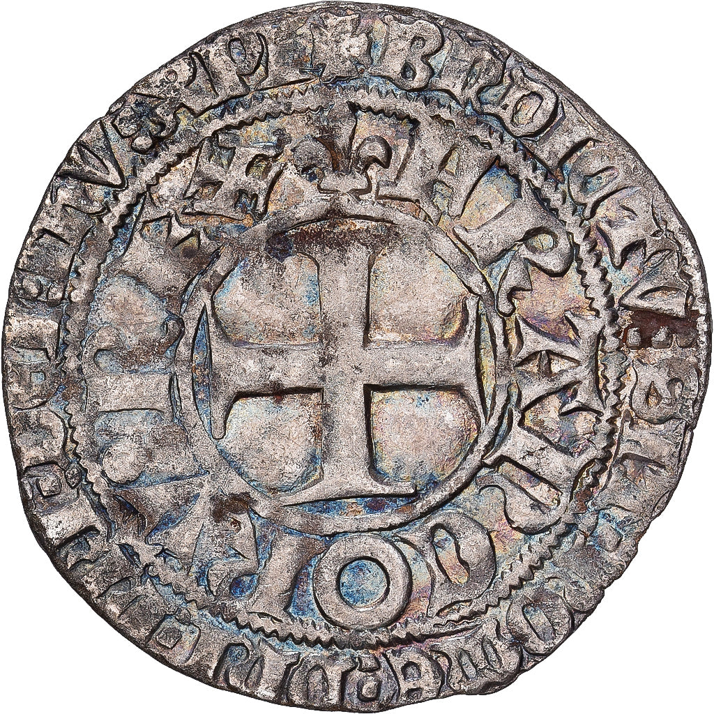 Frankreich, Charles V, Blanc au K, 1365, Billon, S+, Duplessy:363