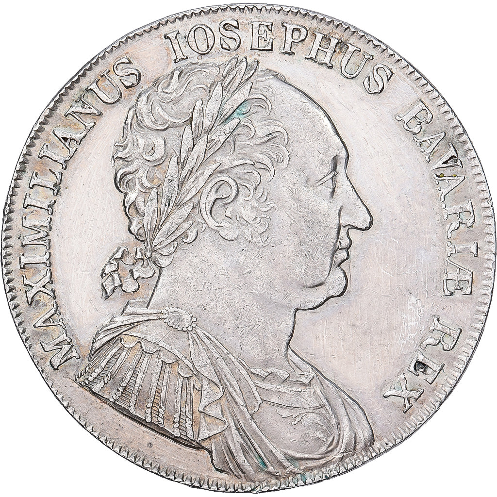 Deutsch Staaten, Maximilian I Joseph, 1 Thaler, 1818, Munich, Silber, SS, KM:708