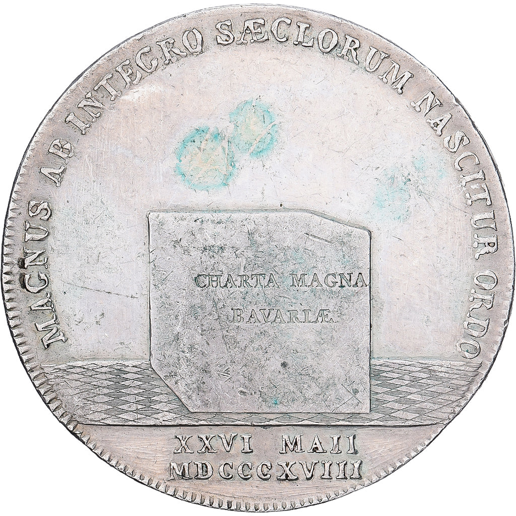 Deutsch Staaten, Maximilian I Joseph, 1 Thaler, 1818, Munich, Silber, SS, KM:708