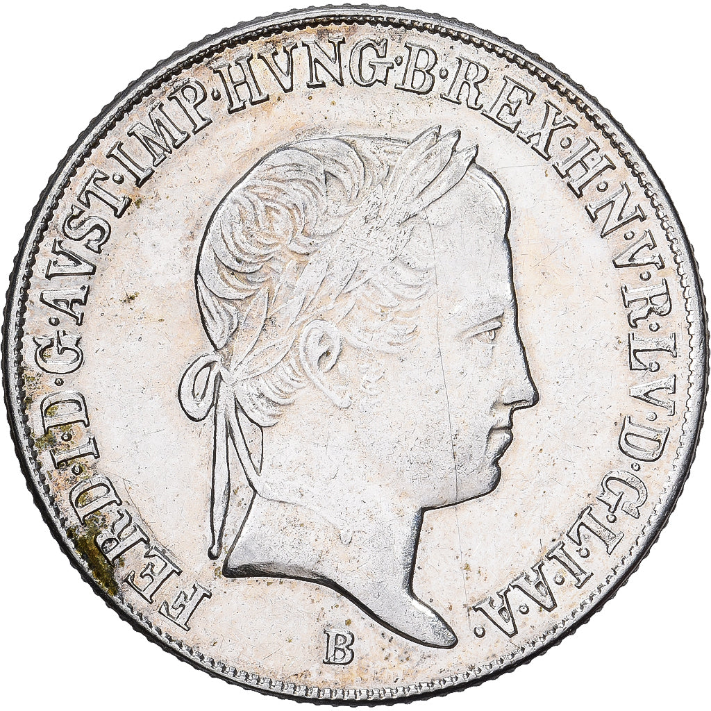 Oostenrijk, Ferdinand I, 20 Kreuzer, 1848, Kremnica, Zilver, ZF, KM:422
