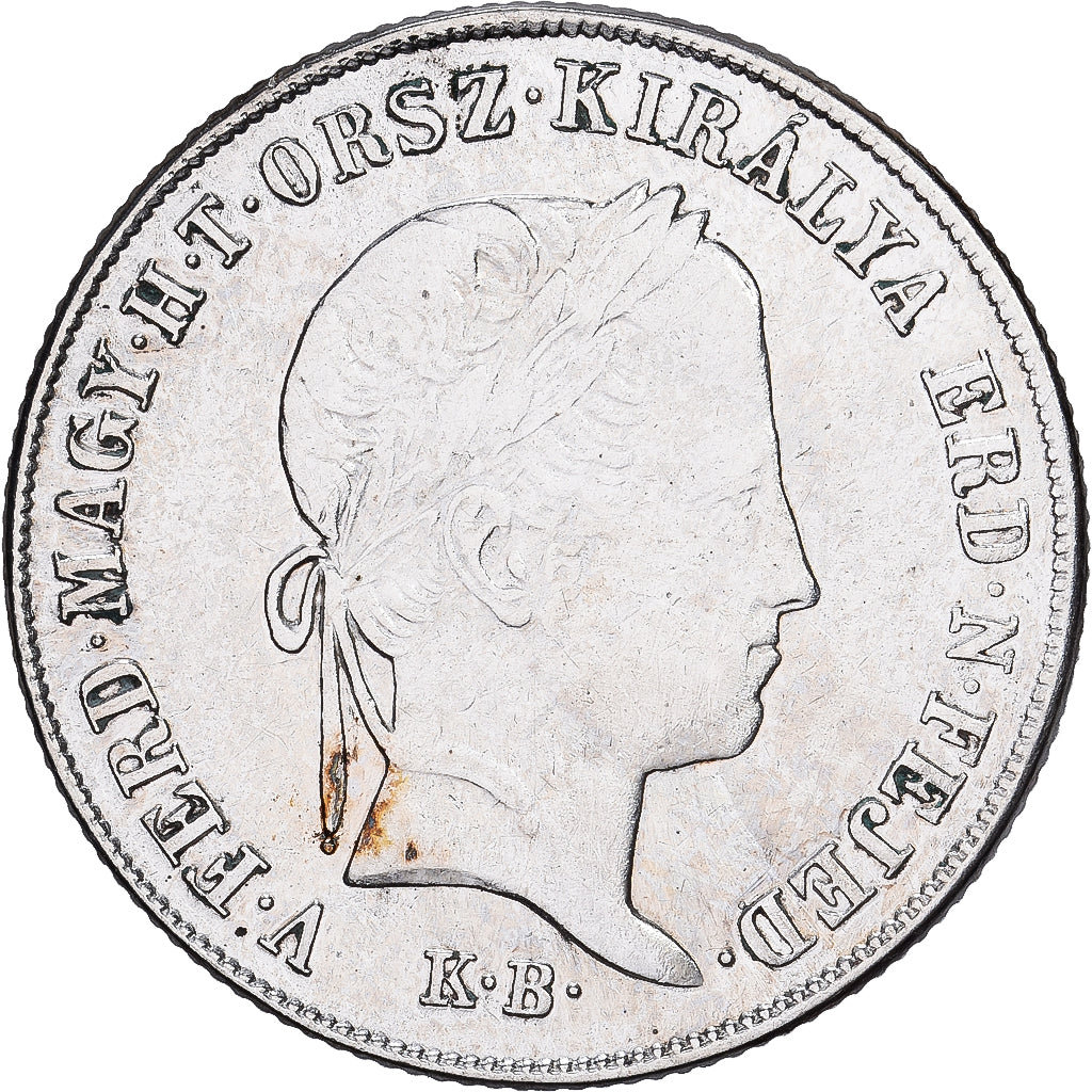Oostenrijk, Ferdinand I, 20 Kreuzer, 1848, Kremnica, Zilver, FR+, KM:422