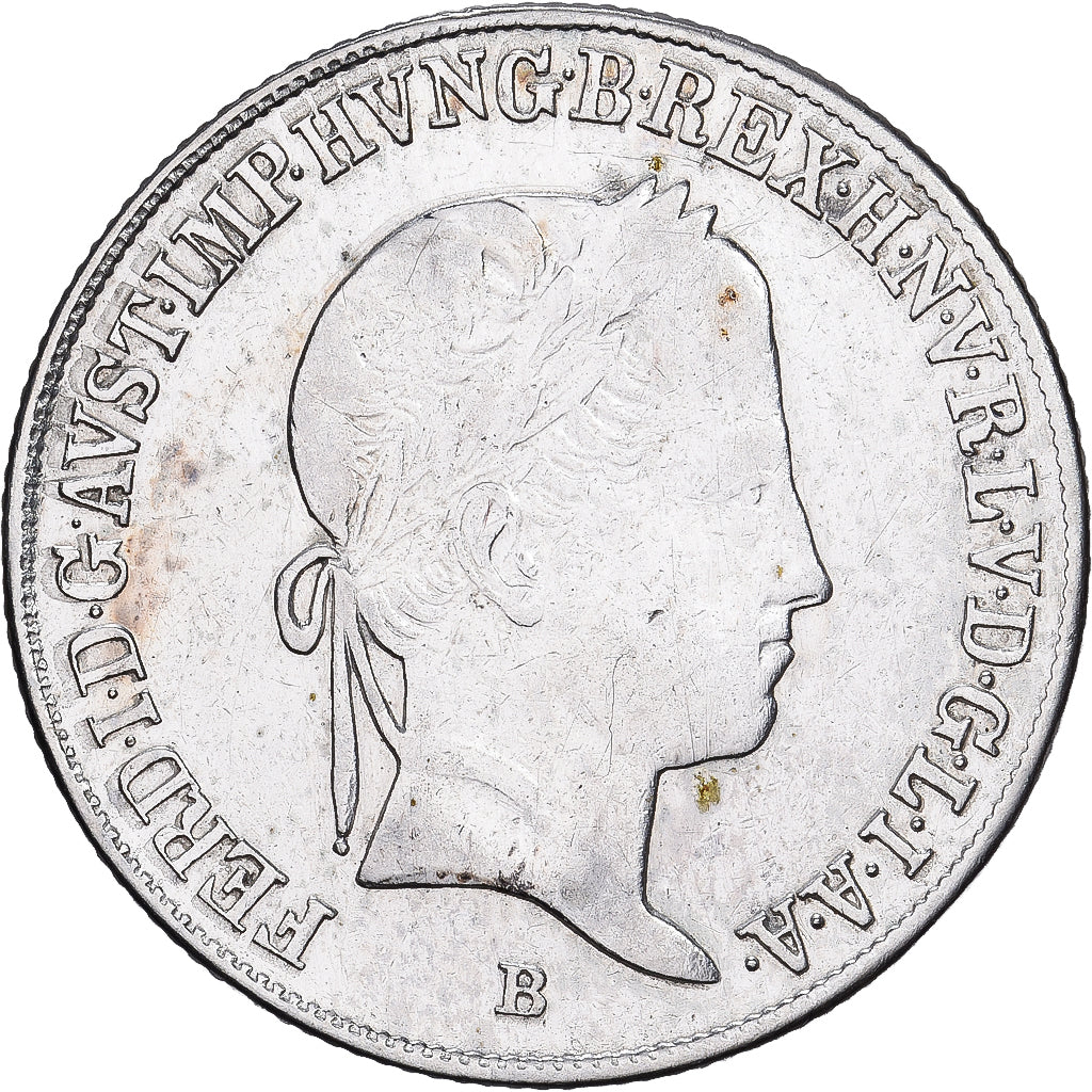 Oostenrijk, Ferdinand I, 20 Kreuzer, 1847, Kremnica, Zilver, FR+, KM:422