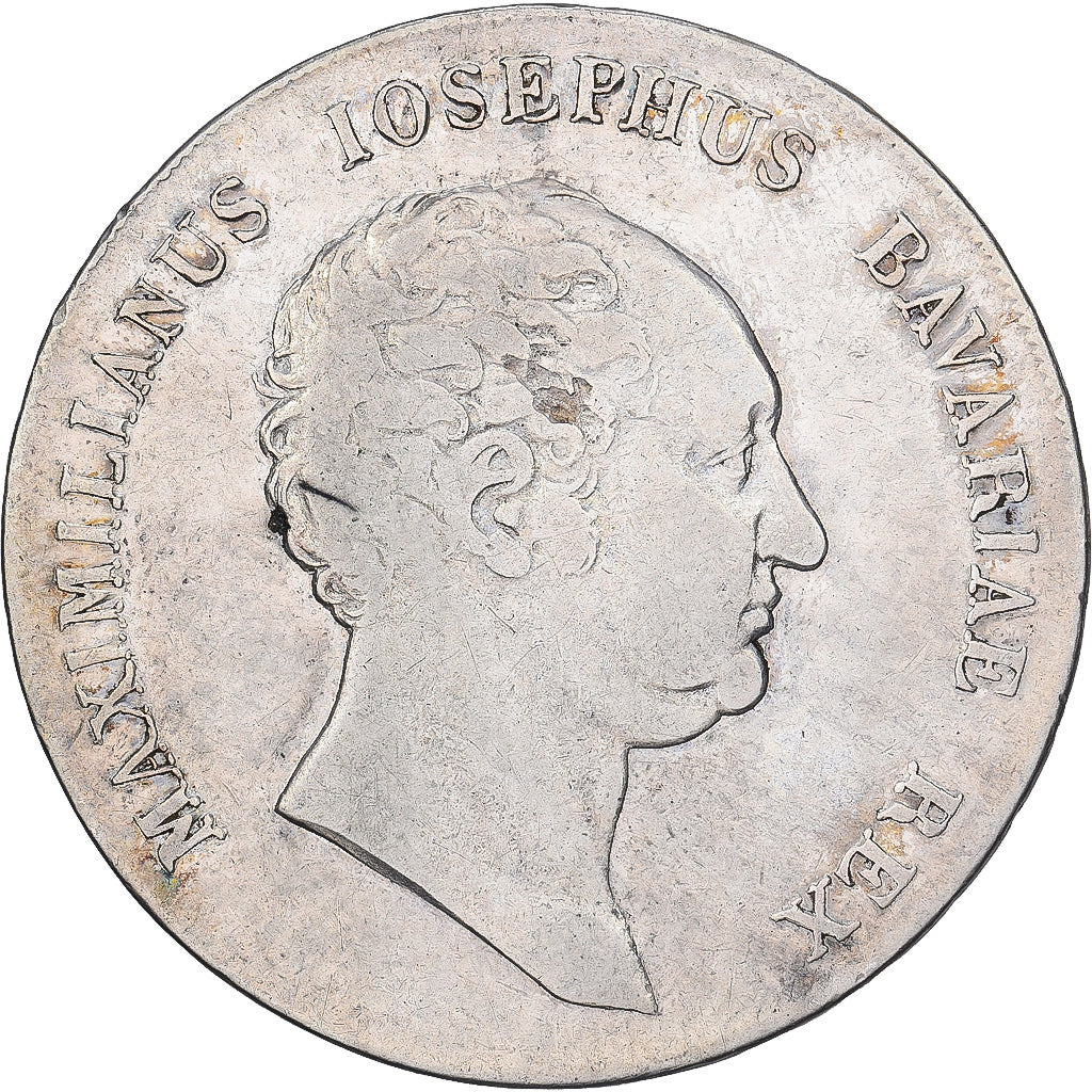 Landy niemieckie, Maximilian I Joseph, Kronenthaler, 1814, Munich, Srebro