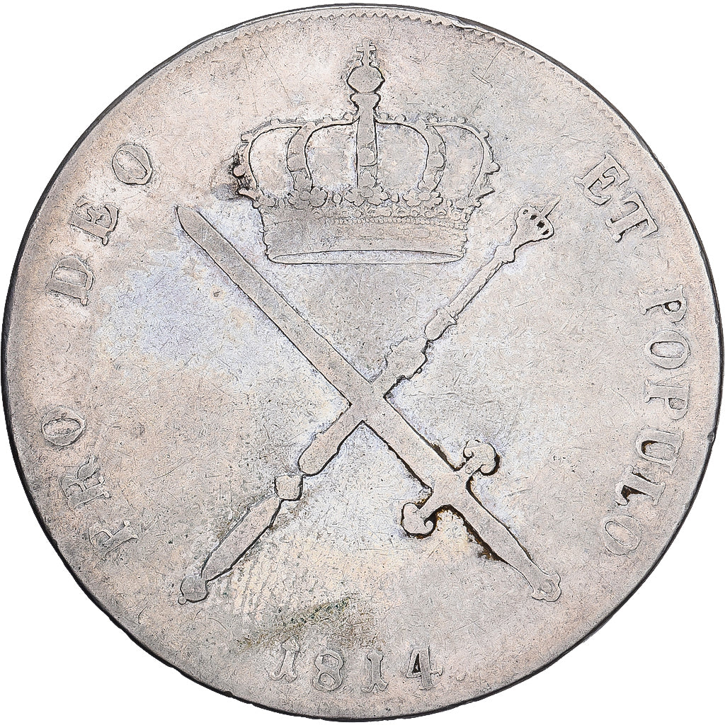 Landy niemieckie, Maximilian I Joseph, Kronenthaler, 1814, Munich, Srebro