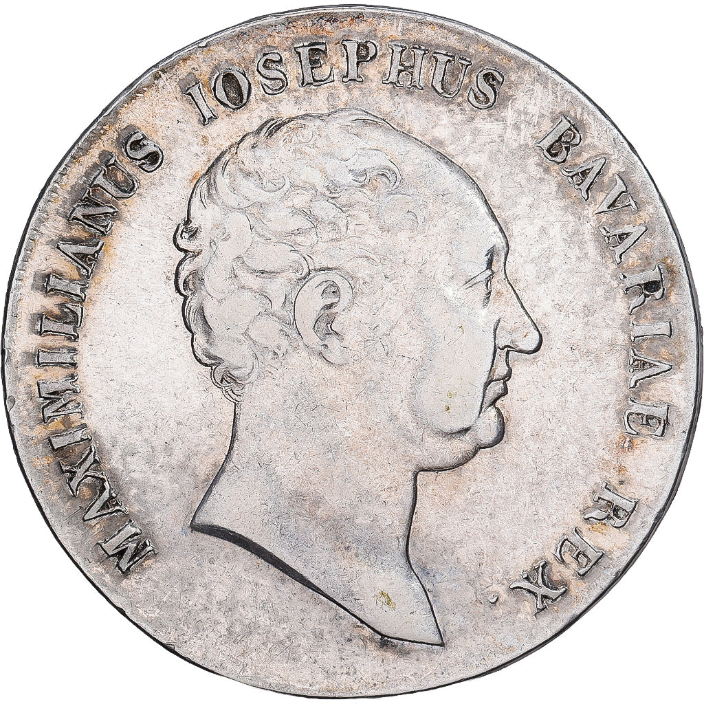 Landy niemieckie, Maximilian I Joseph, Kronenthaler, 1809, Munich, Srebro