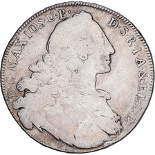 German States, Maximilian III, Josef, 1 Thaler, 1764, Munich, Silver, VF(20-25)